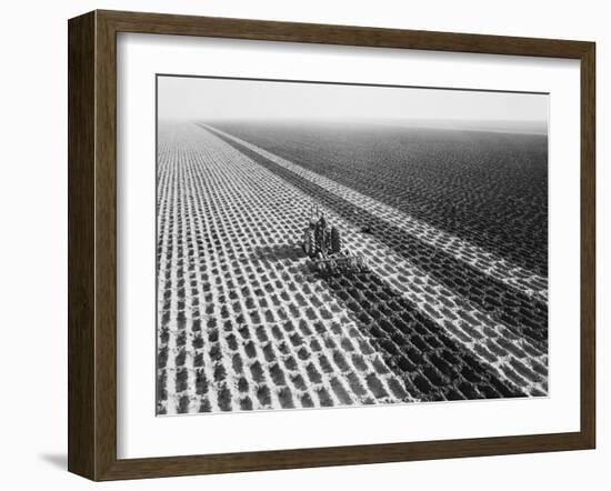 John Deere Model "G" Tractor in Field-Philip Gendreau-Framed Premium Photographic Print