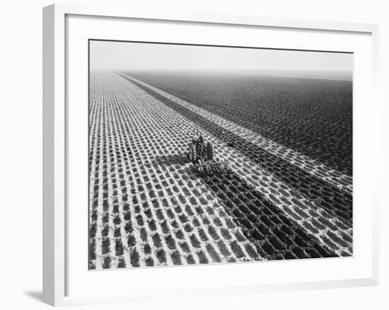 John Deere Model "G" Tractor in Field-Philip Gendreau-Framed Photographic Print