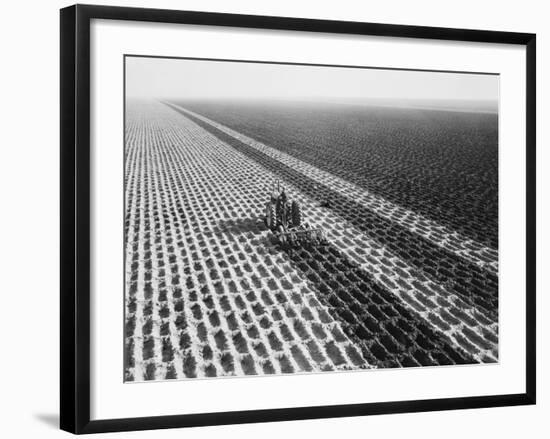 John Deere Model "G" Tractor in Field-Philip Gendreau-Framed Photographic Print