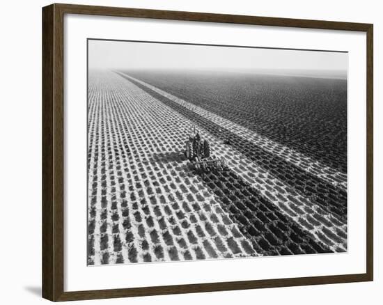 John Deere Model "G" Tractor in Field-Philip Gendreau-Framed Photographic Print