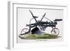 John Deere's Riding Plow-null-Framed Giclee Print