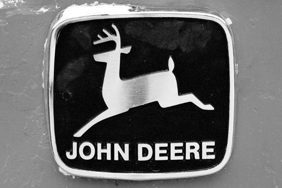 John Deere Vintage Tractor Emblem Black White Photo Poster Prints john-deere-vintage-tractor-emblem-black-white-photo-poster-prints