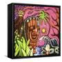 John Demaio Tiki 001-Rock Demarco-Framed Stretched Canvas