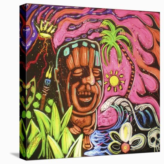 John Demaio Tiki 001-Rock Demarco-Stretched Canvas