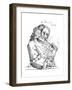 John Dennis, Caricature-William Hogarth-Framed Giclee Print