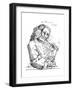 John Dennis, Caricature-William Hogarth-Framed Giclee Print