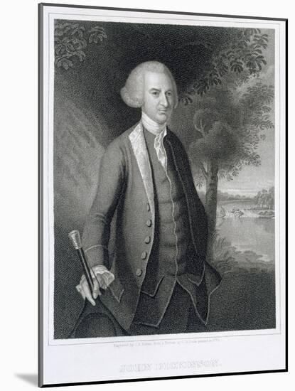 John Dickinson, engraved by John B. Forrest-Charles Willson Peale-Mounted Giclee Print