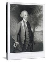 John Dickinson, engraved by John B. Forrest-Charles Willson Peale-Stretched Canvas