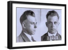 John Dillinger Mugshot, Ca. 1925-null-Framed Photo