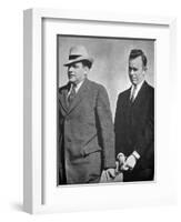 John Dillinger under Arrest in January 1934 (B/W Photo)-American Photographer-Framed Giclee Print