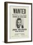 John Dillinger Wanted Poster-null-Framed Premium Giclee Print