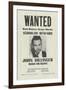 John Dillinger Wanted Poster-null-Framed Giclee Print