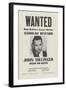 John Dillinger Wanted Poster-null-Framed Giclee Print