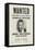 John Dillinger Wanted Poster-null-Framed Stretched Canvas