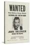 John Dillinger Wanted Poster-null-Stretched Canvas