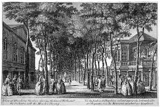 A View of the Grand Walk, Marylebone Gardens, 1778-86 (W/C on Paper)-John Donowell-Giclee Print