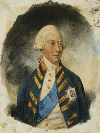 Portrait of King George III, Small Half Length, Wearing Windsor Uniform and Ribbon and Star of…