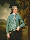 Portrait of King George III, wearing Windsor Uniform and Ribbon and Star of the Garter-John Downman-Giclee Print