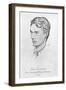 John Drinkwater - portrait-William Rothenstein-Framed Giclee Print