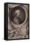 John Dryden, English poet and dramatist, c1743 (1894)-Jacobus Houbraken-Framed Stretched Canvas