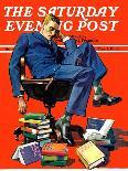 "Airmail Pilot," Saturday Evening Post Cover, December 8, 1934-John E. Sheridan-Giclee Print