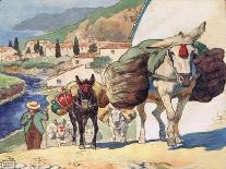 Cart Horses, Illustration from 'Helpers Without Hands'-John Edwin Noble-Giclee Print