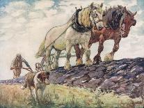 Ploughing the Field-John Edwin Noble-Giclee Print