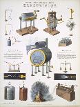 Electricity, illustrations of Natural Philosophy, published in 'Popular Diagrams'-John Emslie-Stretched Canvas