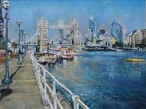 The Pool of London-John Erskine-Stretched Canvas