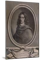 John Evelyn, English writer, gardener and diarist, c1650 (1894)-Robert Nanteuil-Mounted Giclee Print