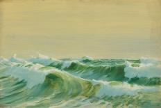 Seascape, Late 19Th Century - mid 20Th Century (Oil on Paper)-John Everett-Giclee Print