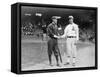 John Evers, Boston Braves, Eddie Plank, Philadelphia A's, Baseball Photo - Philadelphia, PA-Lantern Press-Framed Stretched Canvas