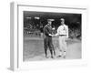 John Evers, Boston Braves, Eddie Plank, Philadelphia A's, Baseball Photo - Philadelphia, PA-Lantern Press-Framed Art Print