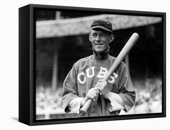 John Evers, Chicago Cubs, Baseball Photo - New York, NY-Lantern Press-Framed Stretched Canvas