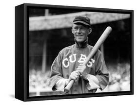 John Evers, Chicago Cubs, Baseball Photo - New York, NY-Lantern Press-Framed Stretched Canvas