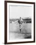 John Evers Chicago Cubs Field View Baseball Photograph - Chicago, IL-Lantern Press-Framed Art Print