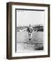 John Evers Chicago Cubs Field View Baseball Photograph - Chicago, IL-Lantern Press-Framed Art Print