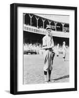 John Evers Chicago Cubs Portrait View Baseball Photograph - Chicago, IL-Lantern Press-Framed Art Print