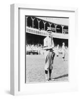 John Evers Chicago Cubs Portrait View Baseball Photograph - Chicago, IL-Lantern Press-Framed Art Print