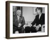 John F. Kennedy and Nikita S. Kruschev's First Meeting at Us Embassy-null-Framed Photographic Print