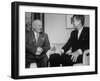 John F. Kennedy and Nikita S. Kruschev's First Meeting at Us Embassy-null-Framed Photographic Print