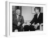 John F. Kennedy and Nikita S. Kruschev's First Meeting at Us Embassy-null-Framed Photographic Print