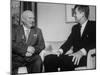 John F. Kennedy and Nikita S. Kruschev's First Meeting at Us Embassy-null-Mounted Photographic Print