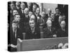 John F. Kennedy at Samuel Rayburn's Funeral-Michael Rougier-Stretched Canvas