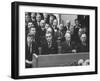 John F. Kennedy at Samuel Rayburn's Funeral-Michael Rougier-Framed Photographic Print