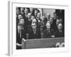 John F. Kennedy at Samuel Rayburn's Funeral-Michael Rougier-Framed Photographic Print