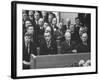 John F. Kennedy at Samuel Rayburn's Funeral-Michael Rougier-Framed Photographic Print