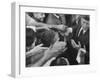 John F. Kennedy During His Campaign Tour-null-Framed Photographic Print