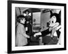 John F Kennedy Jr Shake Hands with Mickey Mouse During Visit to New York World's Fair, Apr 24, 1965-null-Framed Photo