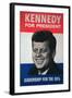 John F. Kennedy Presidential Election Campaign Poster, 1960-null-Framed Giclee Print